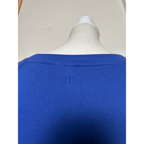 Sweaty Betty Royal Blue Cropped Long Sleeve Sweatshirt Crewneck Cropped Women - Picture 3 of 6